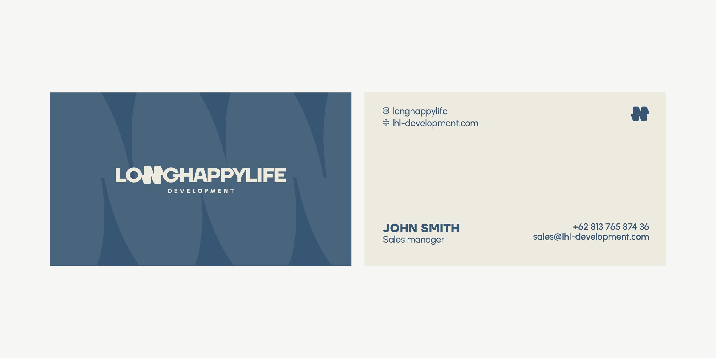 Long Happy Life business cards