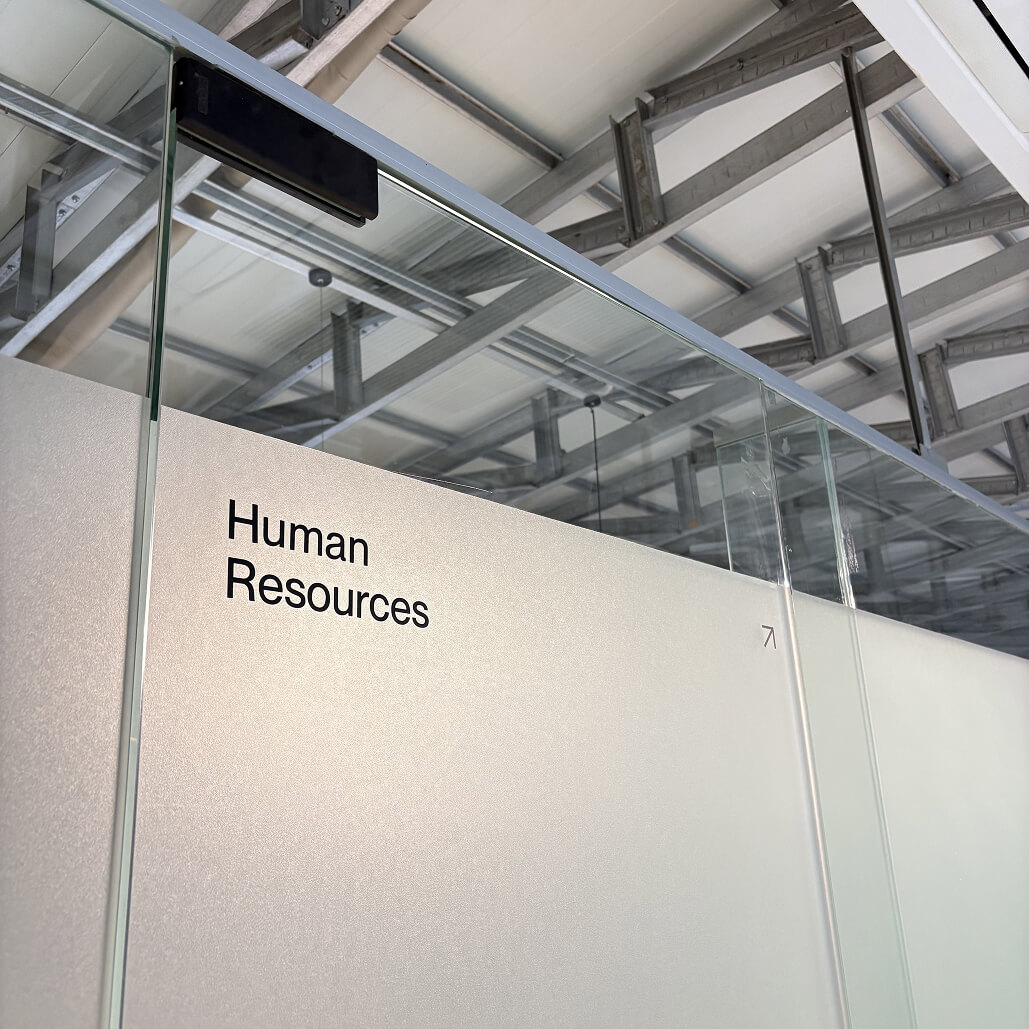 Lyvin HR office signage